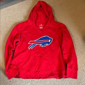 Fanatics Red Hoodie with Blue Graphic